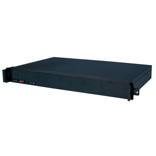 short 1U rackmount barebone system chassis