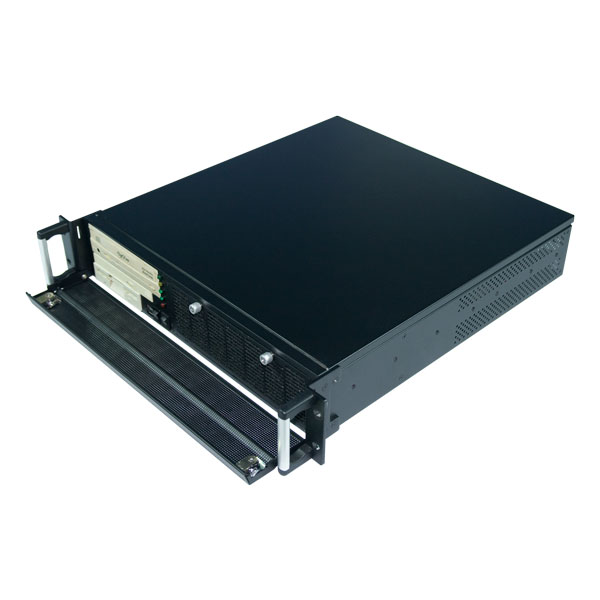 2U rackmount server chassis/ IPC case with the open front panel