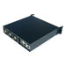 2U rackmount IPC chassis with the front I/O output in the rear side