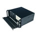 the short 4U rackmount IPC chassis with the open front door