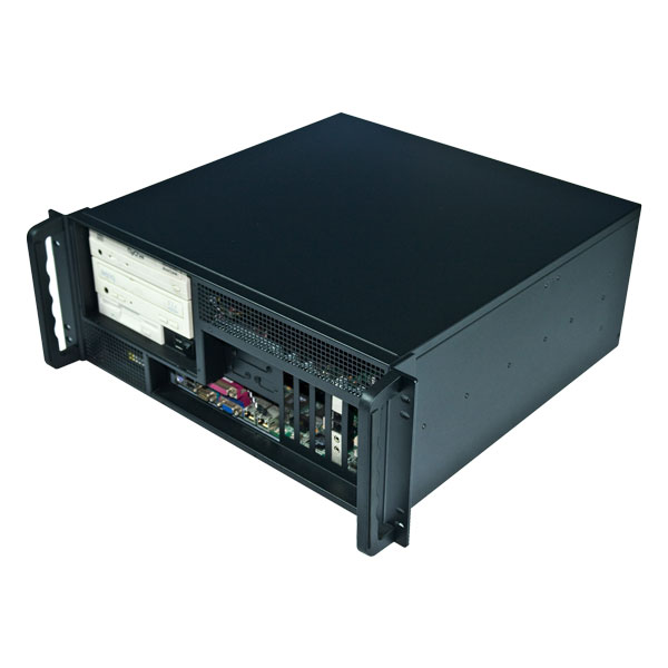 4U rackmount IPC chassis/ server case with the front I/O output