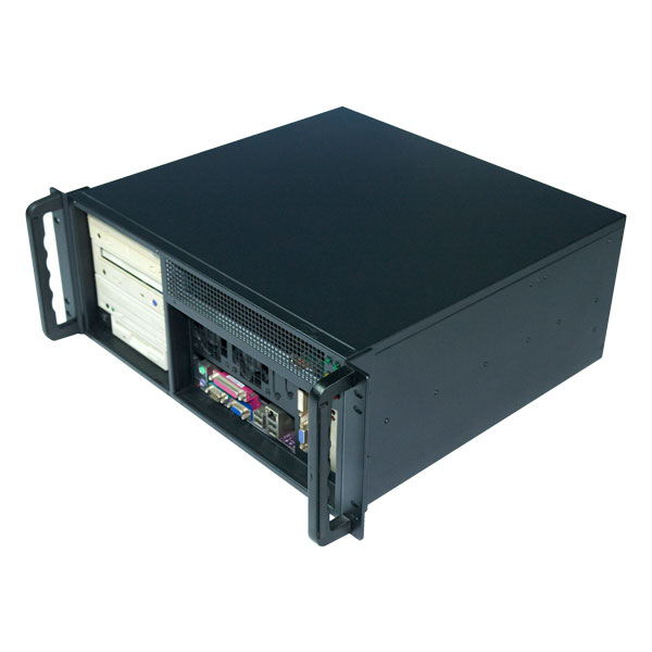 4U rackmount IPC chassis/ server case with the front I/O output