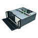 4U rackmount IPC chassis, 8x SATA Hard Disk bays with the open cover