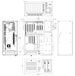 the drawing of Accessoires for Compact rackmount chassis/ 10 slots PICMG