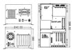 the drawing of Compact rackmount chassis/ PICMG x6 slots