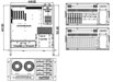 the drawing of 5U rackmount IPC chassis / server case with effective ventilation function