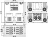 the drawing of 5U rackmount chassis for hot-swap SATA Hard disk device