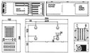 the drawing of Compact rackmount chassis/ PICMG x5 slots