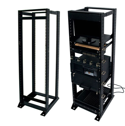 19" Sheet Steel Open Frame Rack/ Network Cabinet