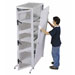 Free standing 19" aluminum Server Racks/ Telecom Cabinets with three open mesh doors